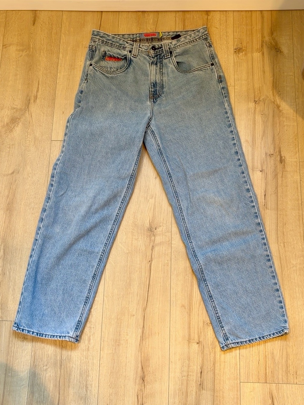 Empyre Size 30 Light Wash Baggy Skate Jeans Y2K Zumiez